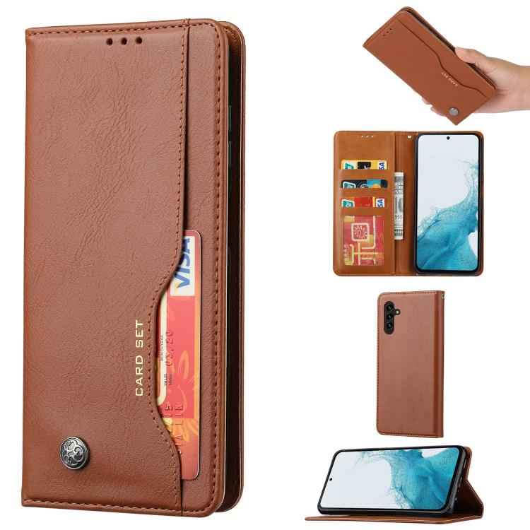 Knead Skin Texture Flip Leather Phone Case, For Samsung Galaxy S26+ 5G, For Samsung Galaxy S26 Ultra 5G, For Samsung Galaxy S26 5G, For Samsung Galaxy S25 5G, For Samsung Galaxy S25+ 5G, For Samsung Galaxy S25 Ultra 5G, For Samsung Galaxy S24 Ultra 5G ...