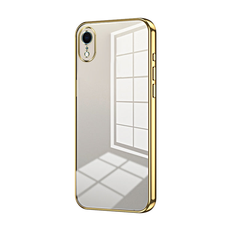 Transparent Plating Fine Hole Phone Case