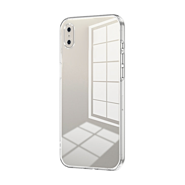 Transparent Plating Fine Hole Phone Case