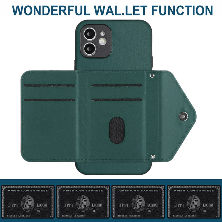 Rhombic Texture Card Bag RFID Phone Case with Long Lanyard