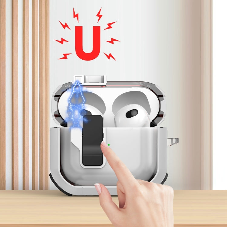 Thunder Clear Wireless Earphones Protective Case with Magnetic Switch