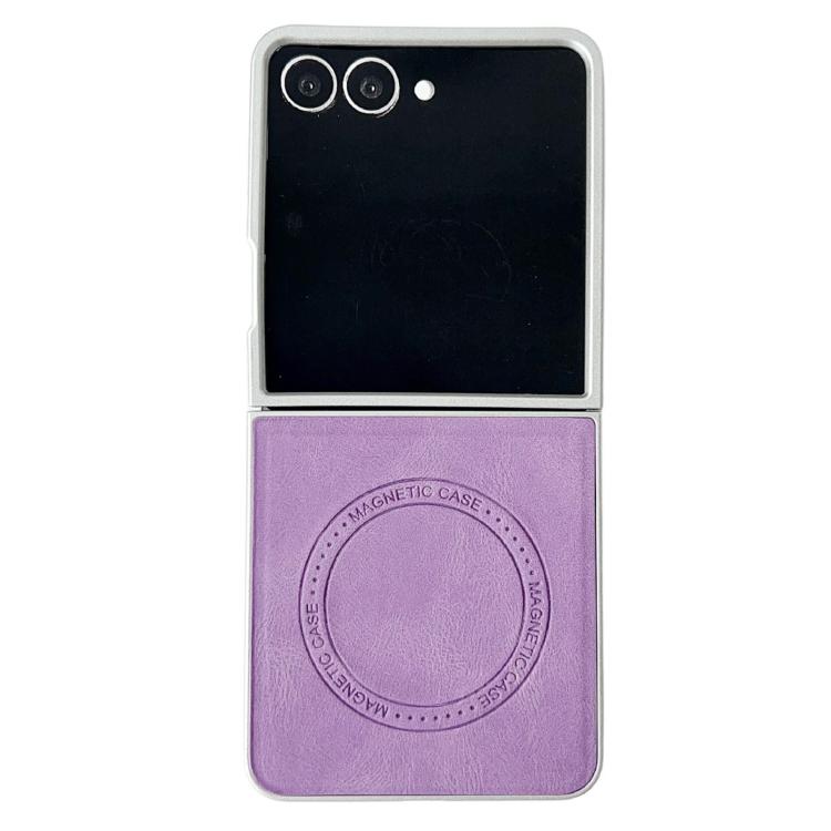 Skin Feel Leather Texture MagSafe Pearlescent Paint Shockproof Phone Case