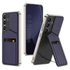GKK Rotor Bracket Recessed Card Bag Full Coverage Phone Case, For Samsung Galaxy S25 5G, For Samsung Galaxy S25+ 5G, For Samsung Galaxy S25 Ultra 5G, For Samsung Galaxy S24 Ultra 5G, For Samsung Galaxy S23 Ultra 5G