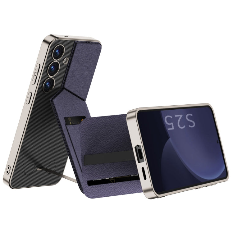 GKK Rotor Bracket Recessed Card Bag Full Coverage Phone Case, For Samsung Galaxy S25 5G, For Samsung Galaxy S25+ 5G, For Samsung Galaxy S25 Ultra 5G, For Samsung Galaxy S24 Ultra 5G, For Samsung Galaxy S23 Ultra 5G