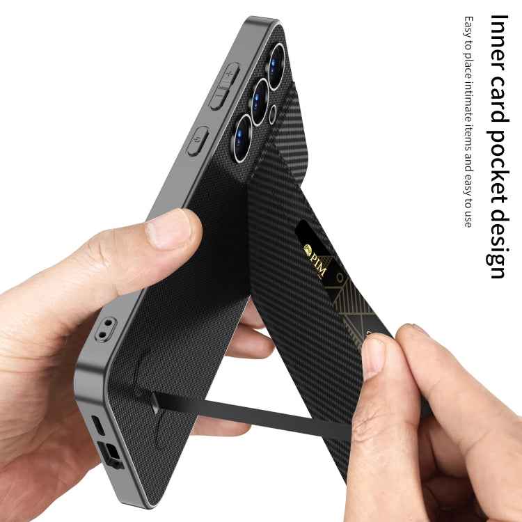 GKK Rotor Bracket Recessed Card Bag Full Coverage Phone Case, For Samsung Galaxy S25 5G, For Samsung Galaxy S25+ 5G, For Samsung Galaxy S25 Ultra 5G, For Samsung Galaxy S24 Ultra 5G, For Samsung Galaxy S23 Ultra 5G