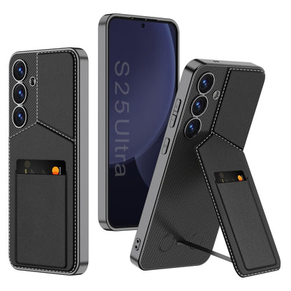 GKK Rotor Bracket Recessed Card Bag Full Coverage Phone Case, For Samsung Galaxy S25 5G, For Samsung Galaxy S25+ 5G, For Samsung Galaxy S25 Ultra 5G, For Samsung Galaxy S24 Ultra 5G, For Samsung Galaxy S23 Ultra 5G