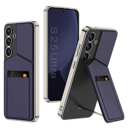 GKK Rotor Bracket Recessed Card Bag Full Coverage Phone Case, For Samsung Galaxy S25 5G, For Samsung Galaxy S25+ 5G, For Samsung Galaxy S25 Ultra 5G, For Samsung Galaxy S24 Ultra 5G, For Samsung Galaxy S23 Ultra 5G