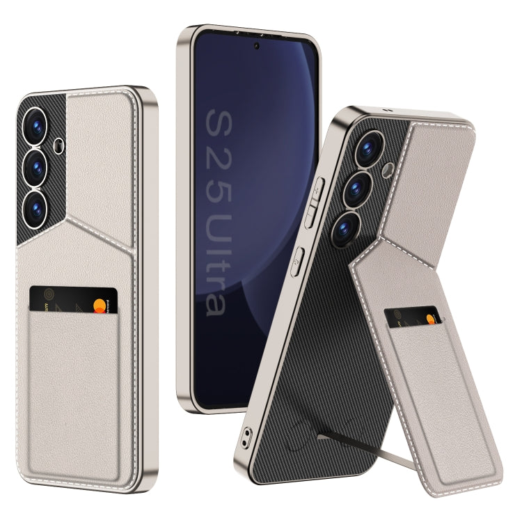 GKK Rotor Bracket Recessed Card Bag Full Coverage Phone Case, For Samsung Galaxy S25 5G, For Samsung Galaxy S25+ 5G, For Samsung Galaxy S25 Ultra 5G, For Samsung Galaxy S24 Ultra 5G, For Samsung Galaxy S23 Ultra 5G