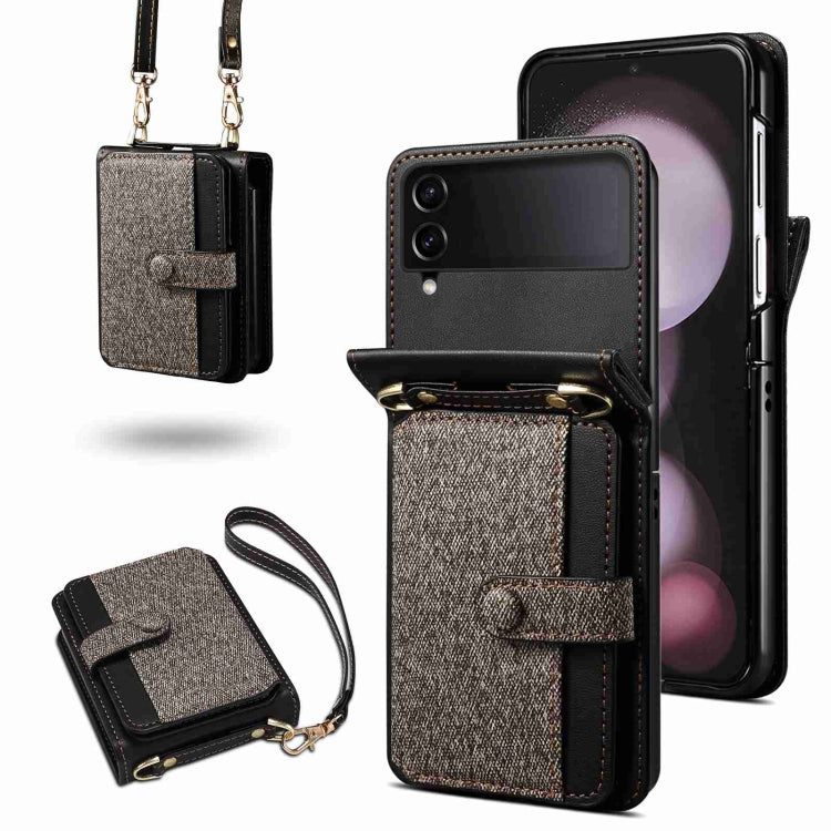 Crossbody Color Matching Folding Phone Case