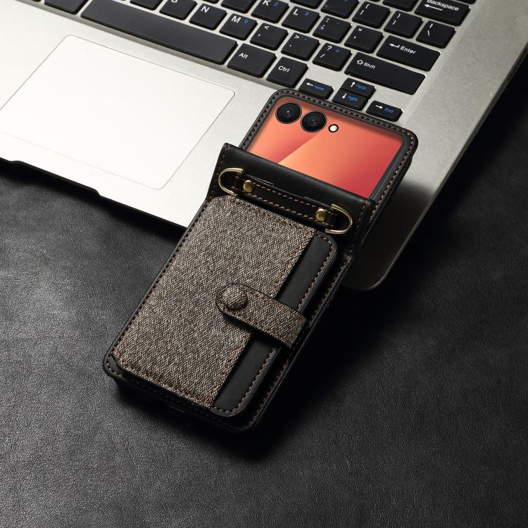 Crossbody Color Matching Folding Phone Case