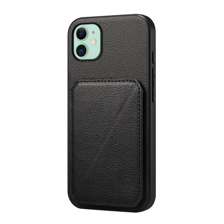 D04 Calf Texture Dual Card Slot Holder Phone Case