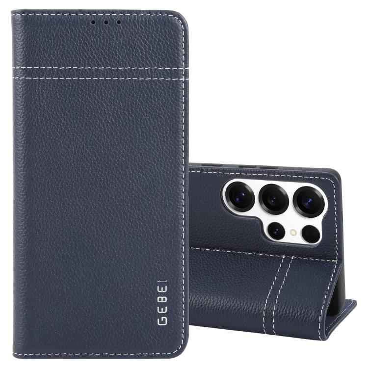 GEBEI Top-grain Horizontal Flip Leather Phone Case, For Samsung Galaxy S25 5G, For Samsung Galaxy S25+ 5G, For Samsung Galaxy S25 Ultra 5G, For Samsung Galaxy S24 Ultra 5G, For Samsung Galaxy S24+ 5G, For Samsung Galaxy S24 5G