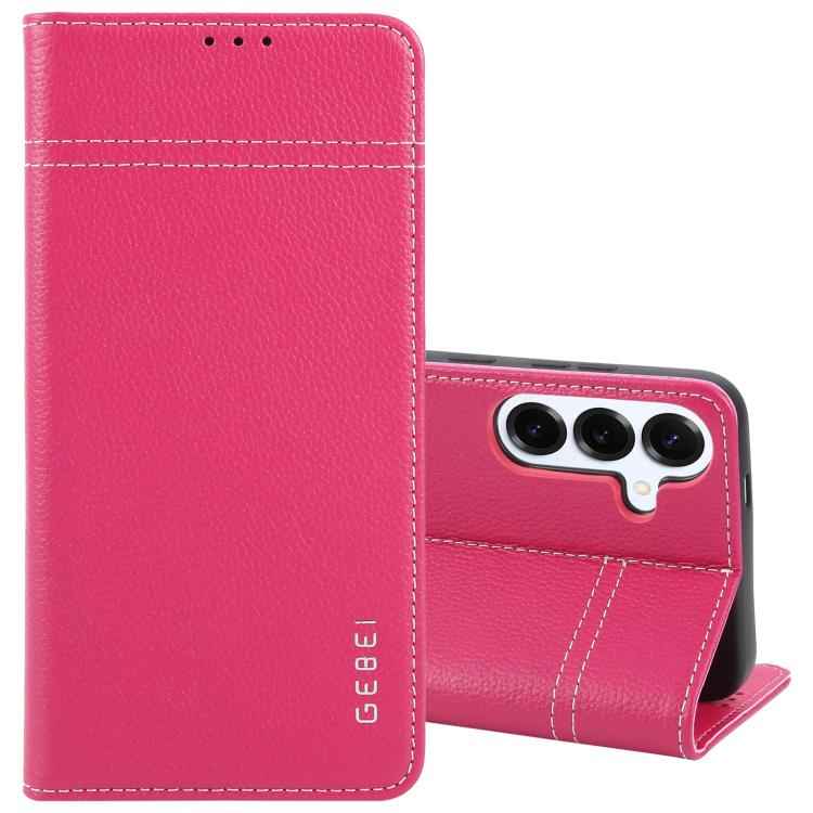 GEBEI Top-grain Horizontal Flip Leather Phone Case, For Samsung Galaxy S25 5G, For Samsung Galaxy S25+ 5G, For Samsung Galaxy S25 Ultra 5G, For Samsung Galaxy S24 Ultra 5G, For Samsung Galaxy S24+ 5G, For Samsung Galaxy S24 5G