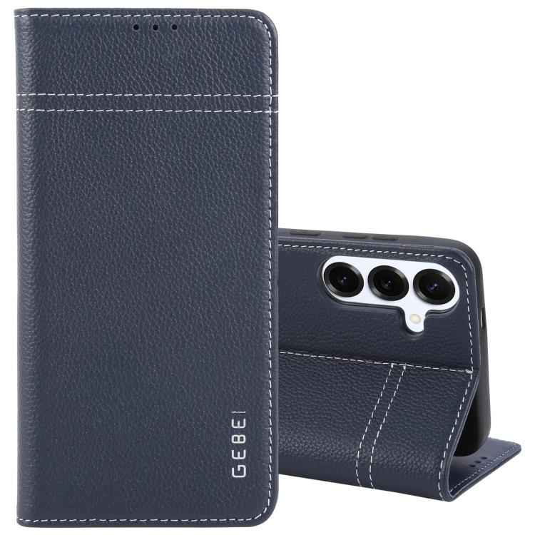 GEBEI Top-grain Horizontal Flip Leather Phone Case, For Samsung Galaxy S25 5G, For Samsung Galaxy S25+ 5G, For Samsung Galaxy S25 Ultra 5G, For Samsung Galaxy S24 Ultra 5G, For Samsung Galaxy S24+ 5G, For Samsung Galaxy S24 5G