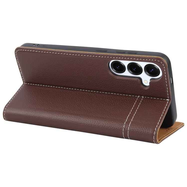 GEBEI Top-grain Horizontal Flip Leather Phone Case, For Samsung Galaxy S25 5G, For Samsung Galaxy S25+ 5G, For Samsung Galaxy S25 Ultra 5G, For Samsung Galaxy S24 Ultra 5G, For Samsung Galaxy S24+ 5G, For Samsung Galaxy S24 5G