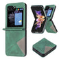 Rhombus Texture PU + PC Shockproof Phone Case, For Galaxy Z Flip8 5G, For Samsung Galaxy Z Flip7 FE / Flip6, For Samsung Galaxy Z Flip7, For Samsung Galaxy Z Flip5