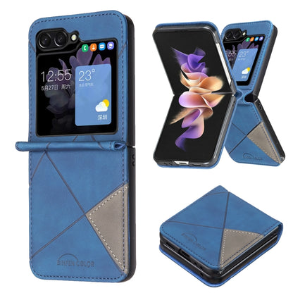 Rhombus Texture PU + PC Shockproof Phone Case, For Galaxy Z Flip8 5G, For Samsung Galaxy Z Flip7 FE / Flip6, For Samsung Galaxy Z Flip7, For Samsung Galaxy Z Flip5