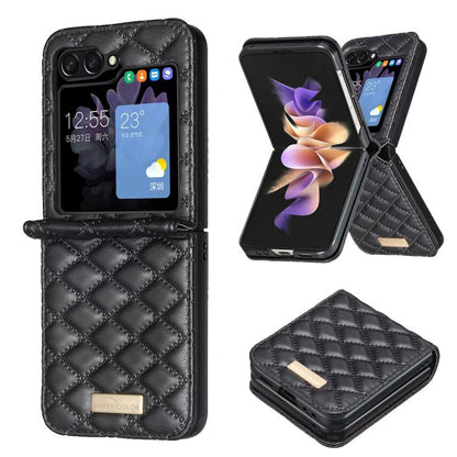 Diamond Lattice PU + PC Shockproof Phone Case, For Galaxy Z Flip8 5G, For Samsung Galaxy Z Flip7 FE / Flip6, For Samsung Galaxy Z Flip7, For Samsung Galaxy Z Flip5