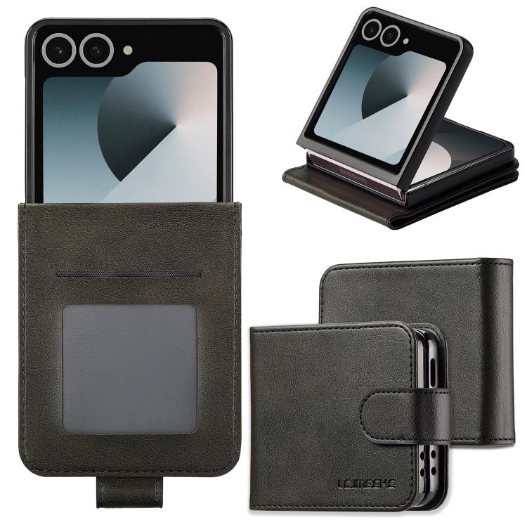 LC.IMEEKE Calf Texture Leather Phone Case