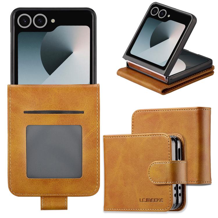 LC.IMEEKE Calf Texture Leather Phone Case