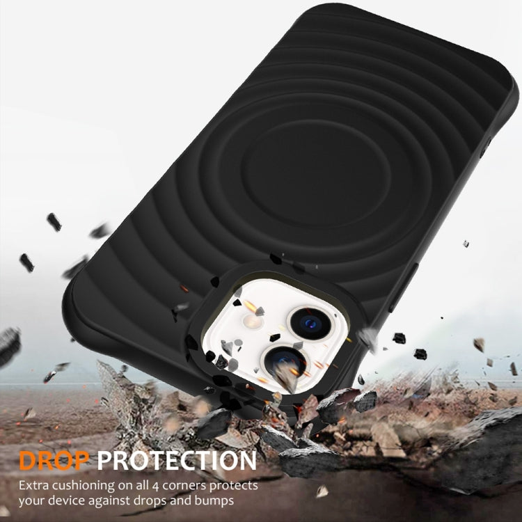 Wave Texture MagSafe Magnetic Liquid Silicone Phone Case