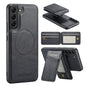 Fierre Shann Cowhide Vertical Flip Magnetic Card Holder Phone Case, For Samsung Galaxy S24+ 5G, For Samsung Galaxy S23 FE 5G, For Samsung Galaxy S23 Ultra 5G, For Samsung Galaxy S22 Ultra 5G, For Samsung Galaxy S22+ 5G, For Samsung Galaxy S22 5G