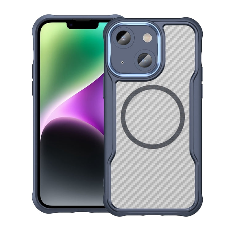 Carbon Fiber Texture MagSafe Translucent Phone Case