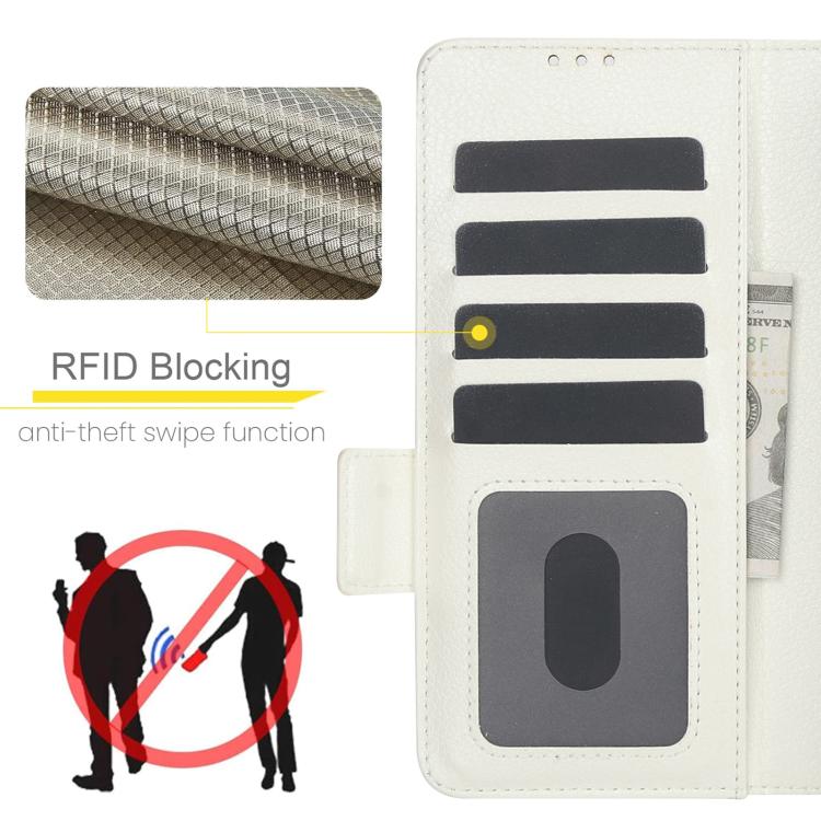 Solid Color Multifunctional Folding Leather Phone Case with Pen Slot