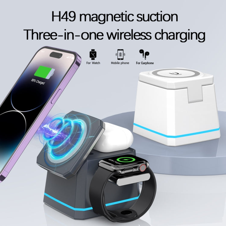 H49 3 in 1 Multi-function Magnetic Wireless Charger