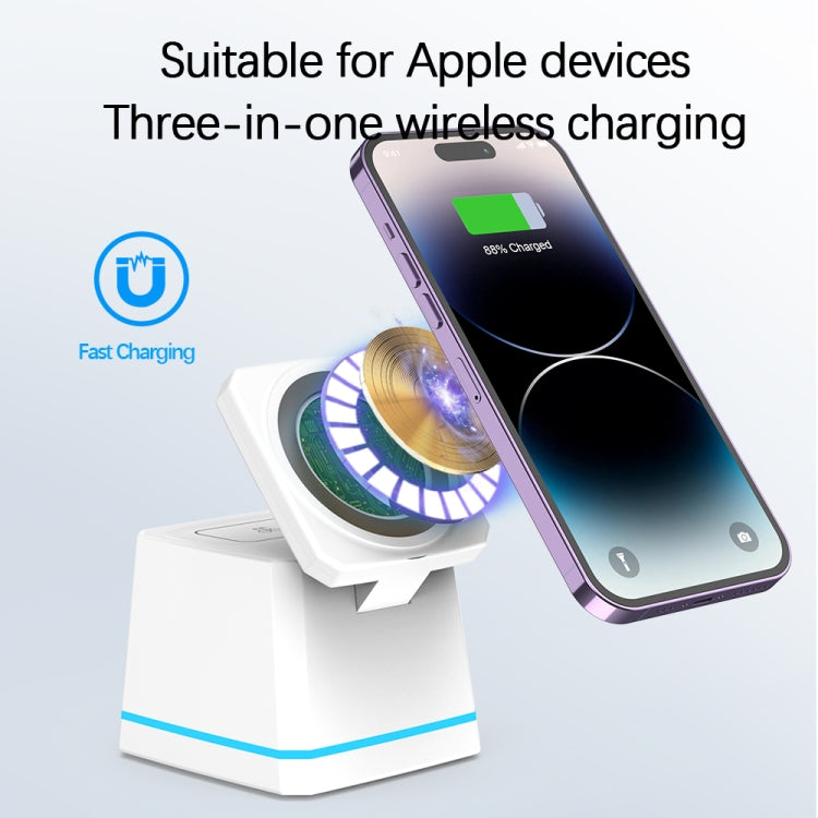H49 3 in 1 Multi-function Magnetic Wireless Charger