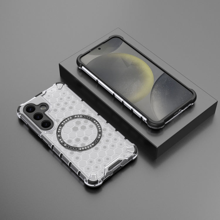 Honeycomb Magnetic Ring Shockproof Phone Case, For Samsung Galaxy S24 5G, For Samsung Galaxy S23 FE 5G, For Samsung Galaxy S23 Ultra 5G, For Samsung Galaxy S23+ 5G, For Samsung Galaxy S23 5G