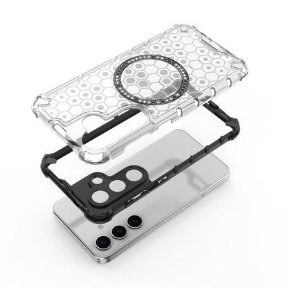 Honeycomb Magnetic Ring Shockproof Phone Case, For Samsung Galaxy S24 5G, For Samsung Galaxy S23 FE 5G, For Samsung Galaxy S23 Ultra 5G, For Samsung Galaxy S23+ 5G, For Samsung Galaxy S23 5G