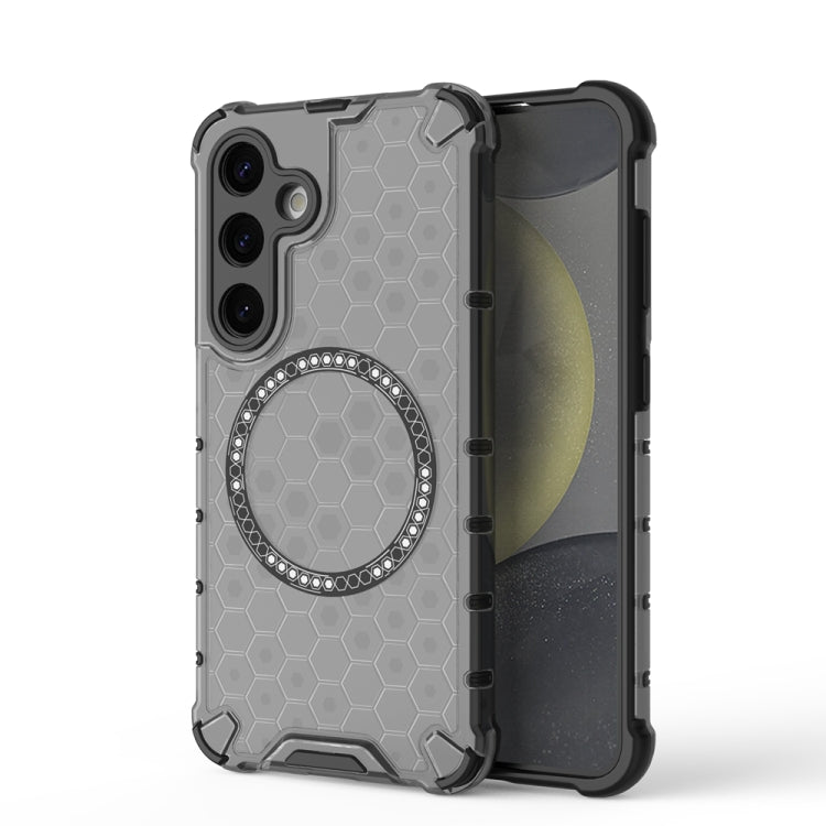 Honeycomb Magnetic Ring Shockproof Phone Case, For Samsung Galaxy S24 5G, For Samsung Galaxy S23 FE 5G, For Samsung Galaxy S23 Ultra 5G, For Samsung Galaxy S23+ 5G, For Samsung Galaxy S23 5G