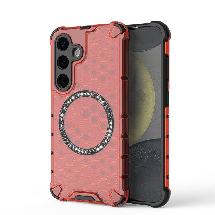 Honeycomb Magnetic Ring Shockproof Phone Case, For Samsung Galaxy S24 5G, For Samsung Galaxy S23 FE 5G, For Samsung Galaxy S23 Ultra 5G, For Samsung Galaxy S23+ 5G, For Samsung Galaxy S23 5G