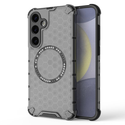 Honeycomb Magnetic Ring Shockproof Phone Case, For Samsung Galaxy S26+ 5G, For Samsung Galaxy S26 Ultra 5G, For Samsung Galaxy S26 5G, For Samsung Galaxy S25 Edge 5G, For Samsung Galaxy S25 5G, For Samsung Galaxy S25+ 5G, For Samsung Galaxy S25 Ultra 5...
