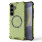 Honeycomb Magnetic Ring Shockproof Phone Case, For Samsung Galaxy S26+ 5G, For Samsung Galaxy S26 Ultra 5G, For Samsung Galaxy S26 5G, For Samsung Galaxy S25 Edge 5G, For Samsung Galaxy S25 5G, For Samsung Galaxy S25+ 5G, For Samsung Galaxy S25 Ultra 5...