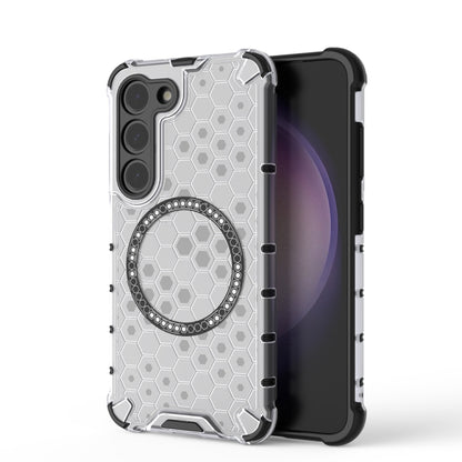 Honeycomb Magnetic Ring Shockproof Phone Case, For Samsung Galaxy S24 5G, For Samsung Galaxy S23 FE 5G, For Samsung Galaxy S23 Ultra 5G, For Samsung Galaxy S23+ 5G, For Samsung Galaxy S23 5G
