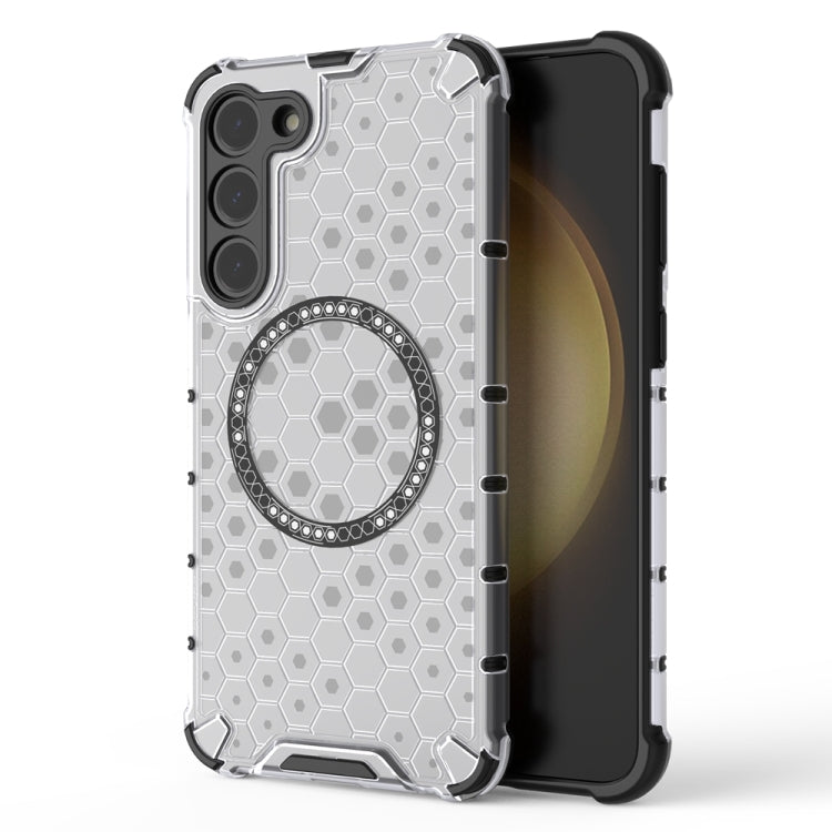 Honeycomb Magnetic Ring Shockproof Phone Case, For Samsung Galaxy S24 5G, For Samsung Galaxy S23 FE 5G, For Samsung Galaxy S23 Ultra 5G, For Samsung Galaxy S23+ 5G, For Samsung Galaxy S23 5G