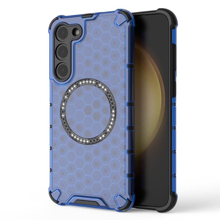 Honeycomb Magnetic Ring Shockproof Phone Case, For Samsung Galaxy S24 5G, For Samsung Galaxy S23 FE 5G, For Samsung Galaxy S23 Ultra 5G, For Samsung Galaxy S23+ 5G, For Samsung Galaxy S23 5G