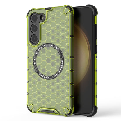 Honeycomb Magnetic Ring Shockproof Phone Case, For Samsung Galaxy S24 5G, For Samsung Galaxy S23 FE 5G, For Samsung Galaxy S23 Ultra 5G, For Samsung Galaxy S23+ 5G, For Samsung Galaxy S23 5G