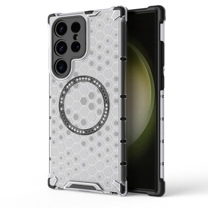 Honeycomb Magnetic Ring Shockproof Phone Case, For Samsung Galaxy S24 5G, For Samsung Galaxy S23 FE 5G, For Samsung Galaxy S23 Ultra 5G, For Samsung Galaxy S23+ 5G, For Samsung Galaxy S23 5G