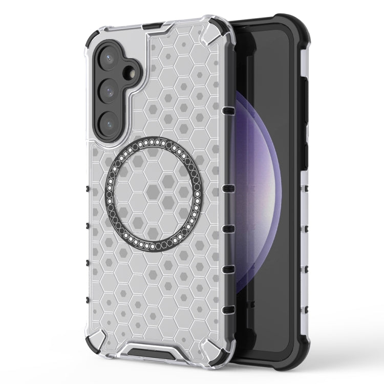 Honeycomb Magnetic Ring Shockproof Phone Case, For Samsung Galaxy S24 5G, For Samsung Galaxy S23 FE 5G, For Samsung Galaxy S23 Ultra 5G, For Samsung Galaxy S23+ 5G, For Samsung Galaxy S23 5G