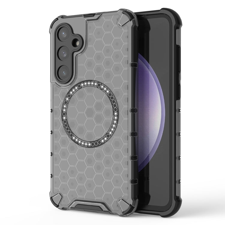 Honeycomb Magnetic Ring Shockproof Phone Case, For Samsung Galaxy S24 5G, For Samsung Galaxy S23 FE 5G, For Samsung Galaxy S23 Ultra 5G, For Samsung Galaxy S23+ 5G, For Samsung Galaxy S23 5G