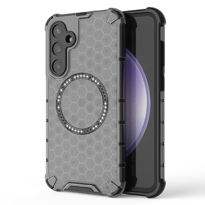 Honeycomb Magnetic Ring Shockproof Phone Case, For Samsung Galaxy S24 5G, For Samsung Galaxy S23 FE 5G, For Samsung Galaxy S23 Ultra 5G, For Samsung Galaxy S23+ 5G, For Samsung Galaxy S23 5G