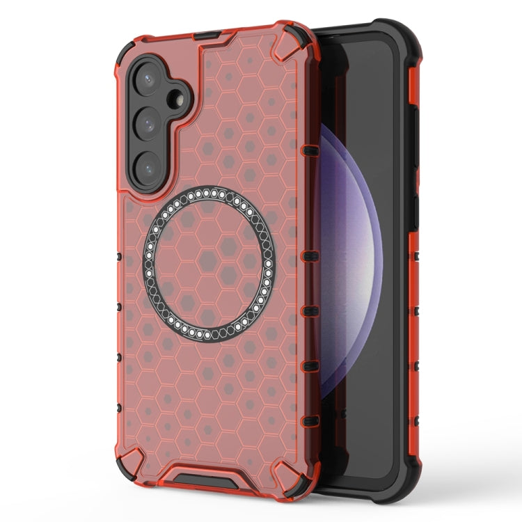 Honeycomb Magnetic Ring Shockproof Phone Case, For Samsung Galaxy S24 5G, For Samsung Galaxy S23 FE 5G, For Samsung Galaxy S23 Ultra 5G, For Samsung Galaxy S23+ 5G, For Samsung Galaxy S23 5G
