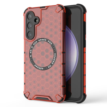 Honeycomb Magnetic Ring Shockproof Phone Case, For Samsung Galaxy S24 5G, For Samsung Galaxy S23 FE 5G, For Samsung Galaxy S23 Ultra 5G, For Samsung Galaxy S23+ 5G, For Samsung Galaxy S23 5G