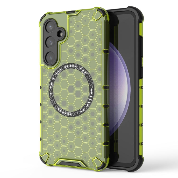 Honeycomb Magnetic Ring Shockproof Phone Case, For Samsung Galaxy S24 5G, For Samsung Galaxy S23 FE 5G, For Samsung Galaxy S23 Ultra 5G, For Samsung Galaxy S23+ 5G, For Samsung Galaxy S23 5G