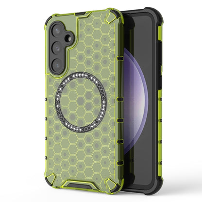 Honeycomb Magnetic Ring Shockproof Phone Case, For Samsung Galaxy S24 5G, For Samsung Galaxy S23 FE 5G, For Samsung Galaxy S23 Ultra 5G, For Samsung Galaxy S23+ 5G, For Samsung Galaxy S23 5G