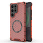 Honeycomb Magnetic Ring Shockproof Phone Case, For Samsung Galaxy S26+ 5G, For Samsung Galaxy S26 Ultra 5G, For Samsung Galaxy S26 5G, For Samsung Galaxy S25 Edge 5G, For Samsung Galaxy S25 5G, For Samsung Galaxy S25+ 5G, For Samsung Galaxy S25 Ultra 5...