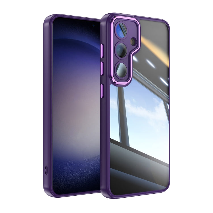 Acrylic Hybrid TPU Armor Shockproof Phone Case, For Samsung Galaxy S25 Edge 5G, For Samsung Galaxy S25 5G, For Samsung Galaxy S25+ 5G, For Samsung Galaxy S25 Ultra 5G, For Samsung Galaxy S24 FE 5G, For Samsung Galaxy S24 Ultra 5G